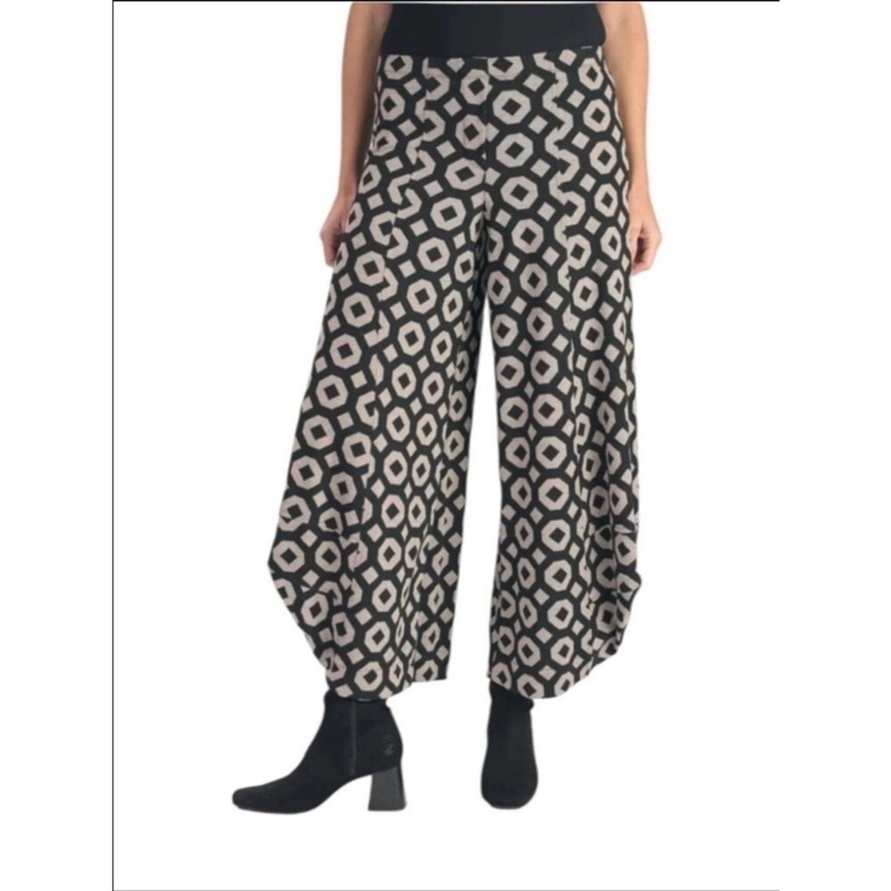 Alembika Sawyer Punto Retro Pants Sz US 20-22 | Alembika 8 Black Beige NWT $248